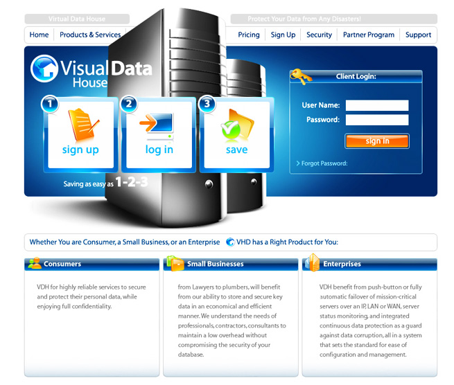 Website for Visual Data House