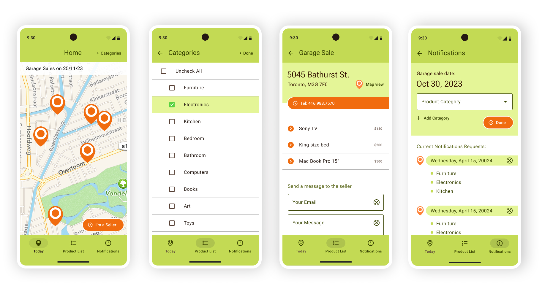 Garage Sale mobile app