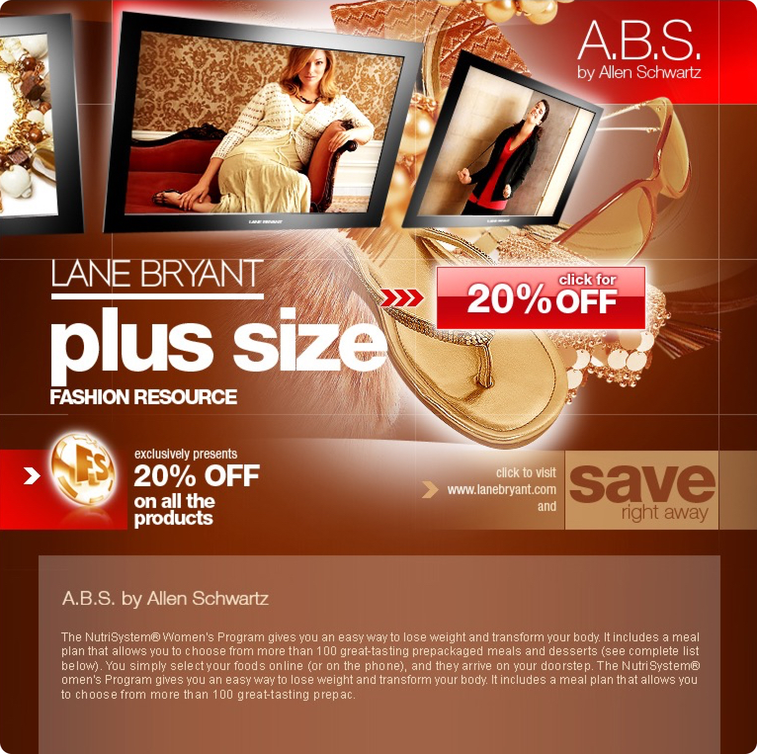 Landing page for Lane Bryant