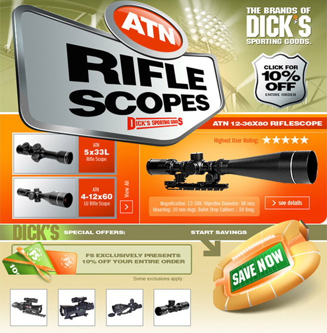 Landing page for The Brands of Dick's Sporting Goods