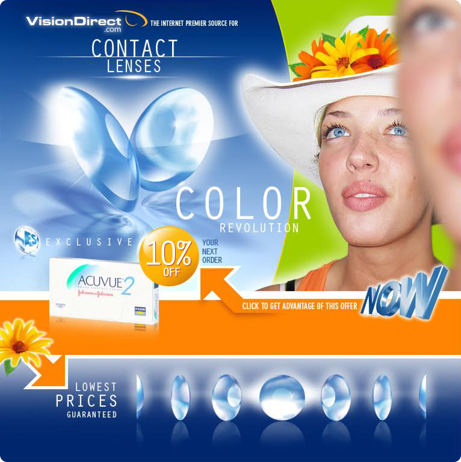 Landing page for Vision Direct