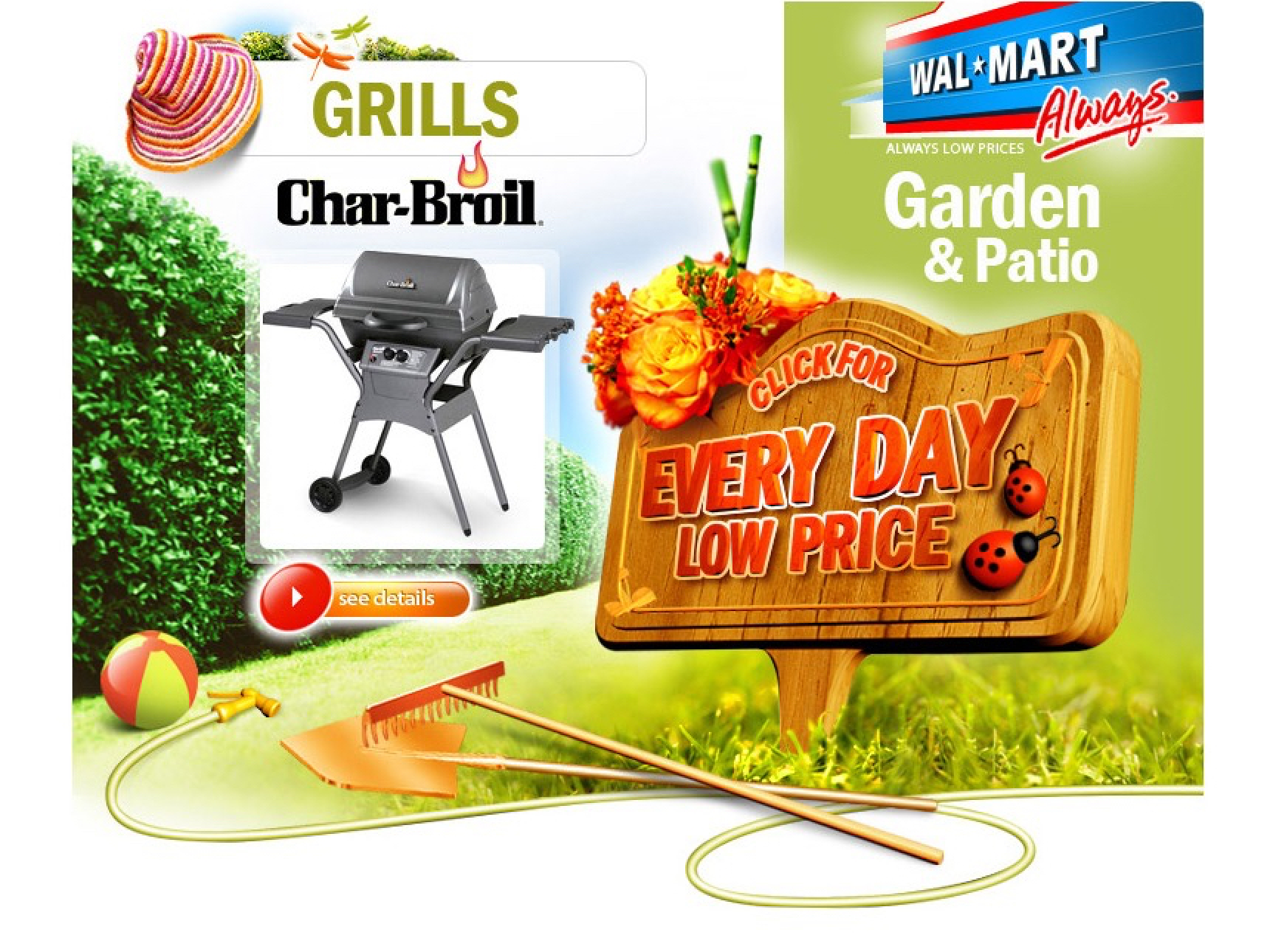 Landing page for Walmart