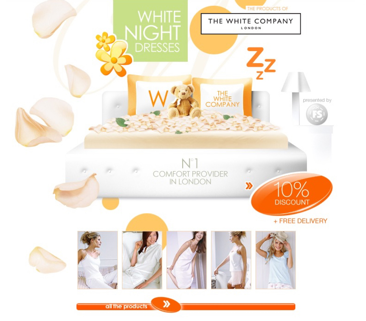 Landing page for The White Company London