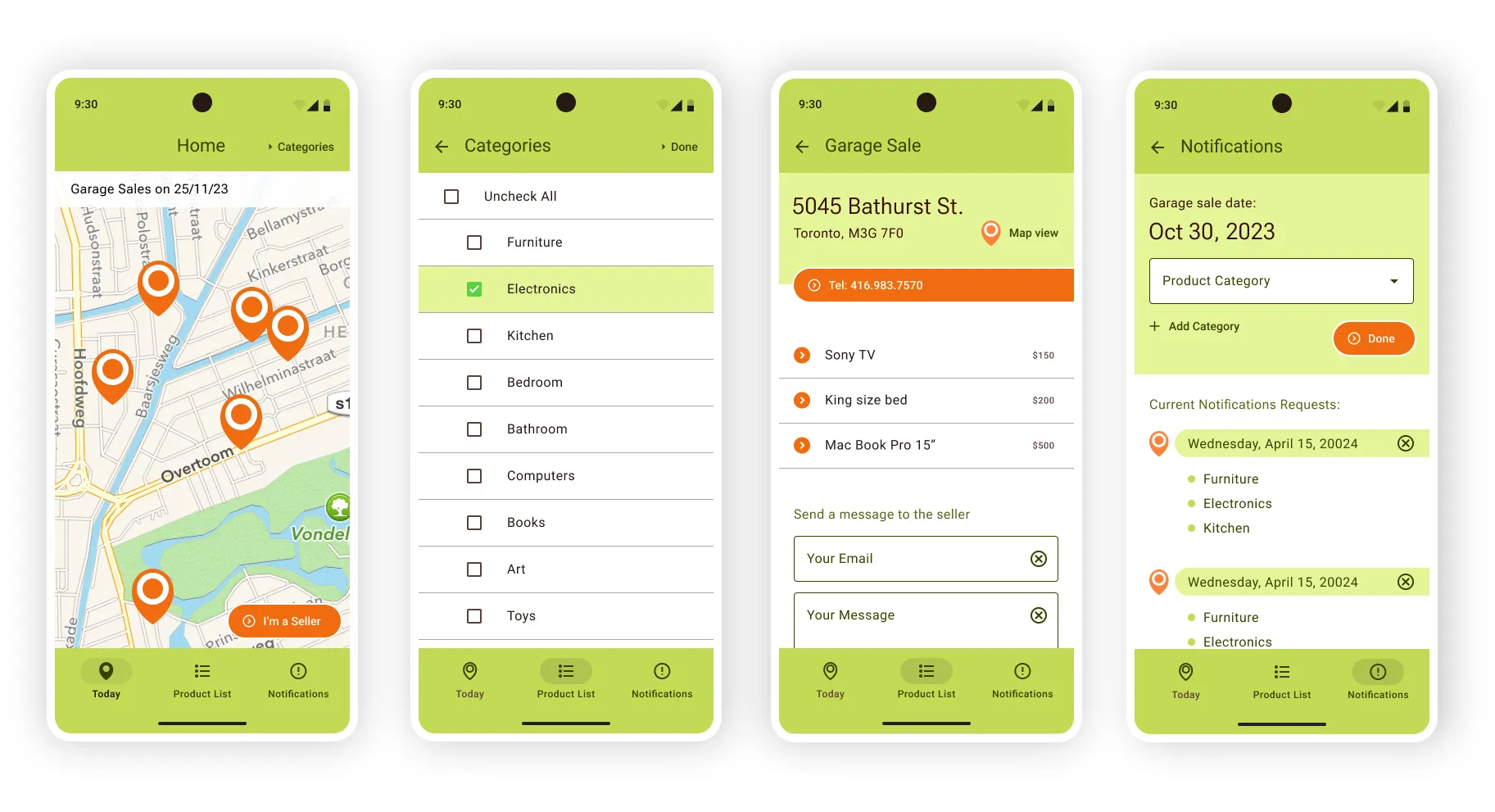 Garage Sale mobile app
